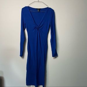 FOREVER 21 women’s blue midi dress size S
